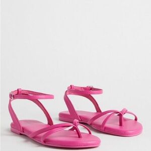 torrid Hot Pink Strappy Ankle Strap Sandals